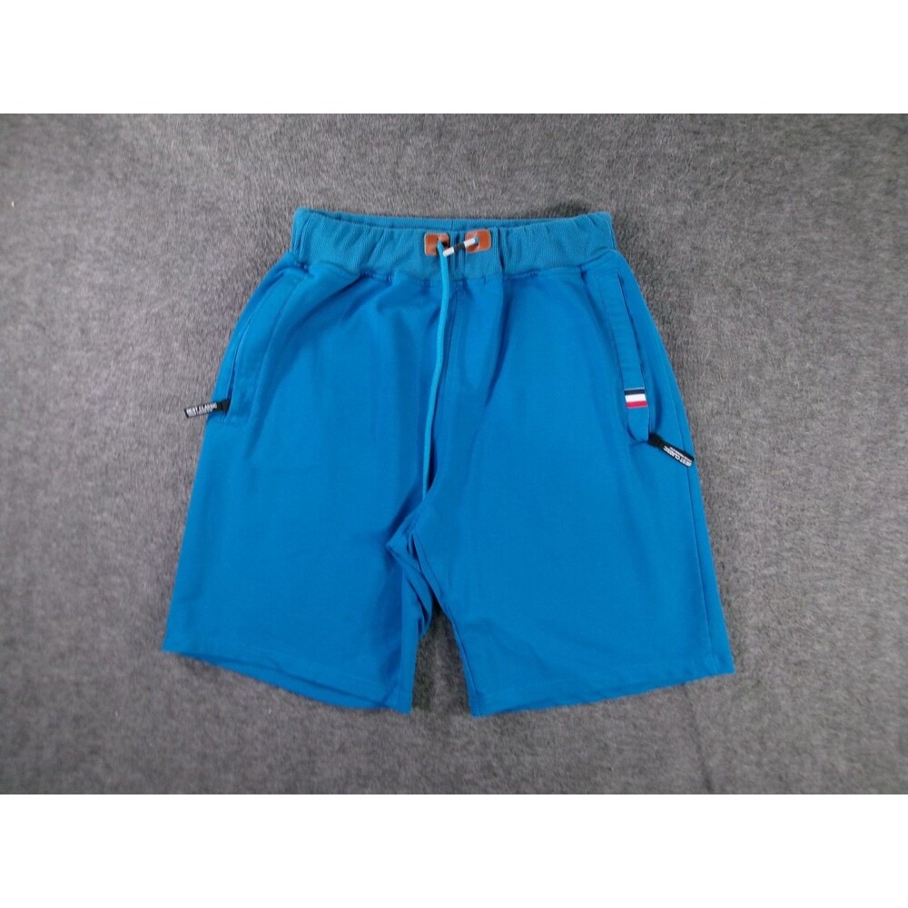 Athletic Shorts Mens M Blue Drawstring Elastic Waist Pockets Sport Casual Wear